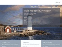 Tablet Screenshot of markkleiderlein.com